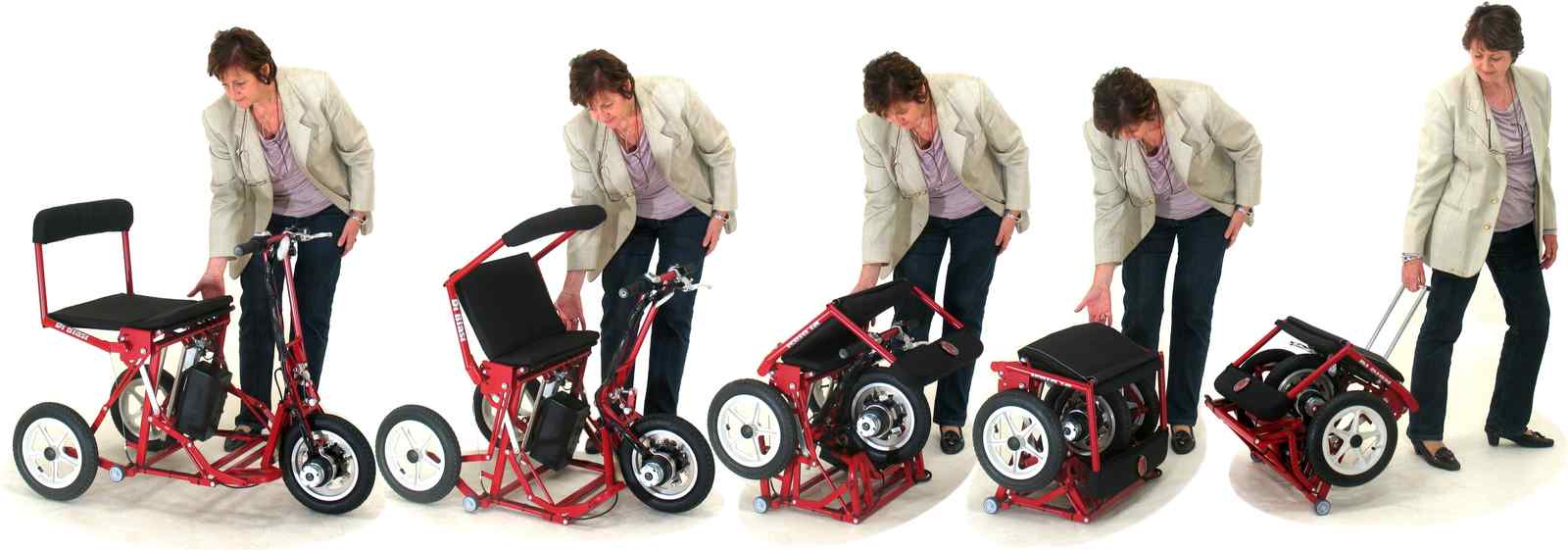 Scooter&nbsp;&eacute;lectrique pliant automatiquement DI BLASI Mod. R30